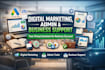 assist with digital marketing, admin, and business support