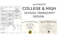 design college transcript, high school transcript, ged certificate and diploma