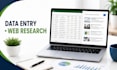 virtual assistant for data entry and online research