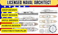 create 3d boat design, ship retrofit and conversion design drawings