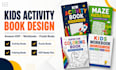 design educational workbook, children activity book for teachers and kpd