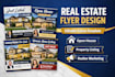 professional real estate flyer in canva editable template