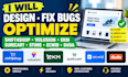design fix bugs optimize shift4shop volusion ekm surecart store ecwid duda