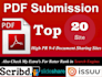 do PDF submission SEO backlinks on top  document sharing sites