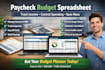 create a paycheck budget spreadsheet financial planner in excel or google sheets