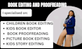 be your children book editor christian self help book editing