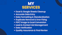 do data cleaning, entry, copy paste, excel, typing and analysis work