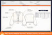 create cardigan tech pack technical sketch hoodies and sewing specification