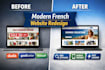 design french website builder duda ecommerce goodbarber webself sitew redesign