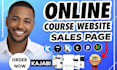 design kajabi website, sales funnel, gohighlevel clickfunnels landing page