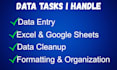 do accurate data entry and spreadsheet tasks