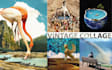 do vintage digital collage art