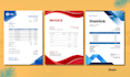 design professional invoice, receipt, proforma, letterhead