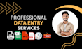 do data entry, email listing, web research,copy paste,excel and google tasks