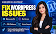 fix wordpress website bugs, divi and php errors