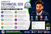 do a website audit and fix technical SEO errors using semrush and gsc