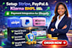 setup shopify payment gateway, stripe, paypal klarna