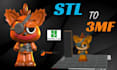 split color paint your stl to 3mf for bambu lab ams multicolor 3d printing