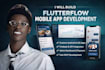 do flutterflow mobile app development android ios firebase