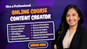 do online course content creation, elearning video course, moodle lms website