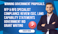 write winning government contract bid proposals rfp rfq grant application