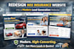 redesign wix insurance website into a modern lead generation website