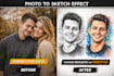 turn your photo into a digital sketch effect