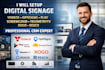 setup digital signage yodeck optisigns play screencloud telemetrytv xogo reach