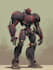 do anime style mecha robot illustrations