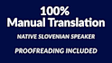 translate english to slovenian manually