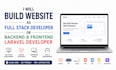 build website as full stack developer or backend and front end laravel developer