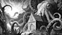 draw unique black and white illustration