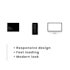 create a modern responsive website using HTML CSS and javascript