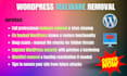 fix hacked wordpress malware and security issues