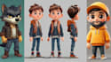 generate ai characters and thumbnail