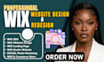 build, design or redesign wix website, wix studio website migrate wix to shopify