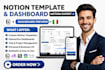 design notion template design and complete notion workspace setup as an expert