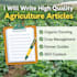 write professional agriculture and farming content