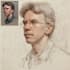 make artistic oil painting on oil canvas