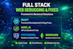 build or fix react, node, postgresql, mongodb, HTML, CSS, wordpress web apps