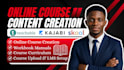 create online course content, curriculum, workbook and elearning course material