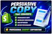 write SEO shopify product descriptions that convert