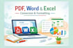 pdf to word and excel conversion