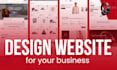create a responsive website and landing page UI UX design