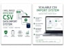 scalable CSV import system with validation and queue