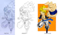 draw a custom dragon ball illustration