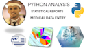 do medical data entry and statistical analysis using python