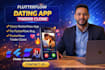 flutterflow dating app tinder clone, fix flutterflow bug, clone flutter flow app