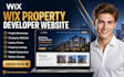 build wix property developer website real estate development company website
