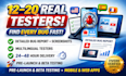 app testing 12 testers 20 testers multilingual UX bug report fast saas startups